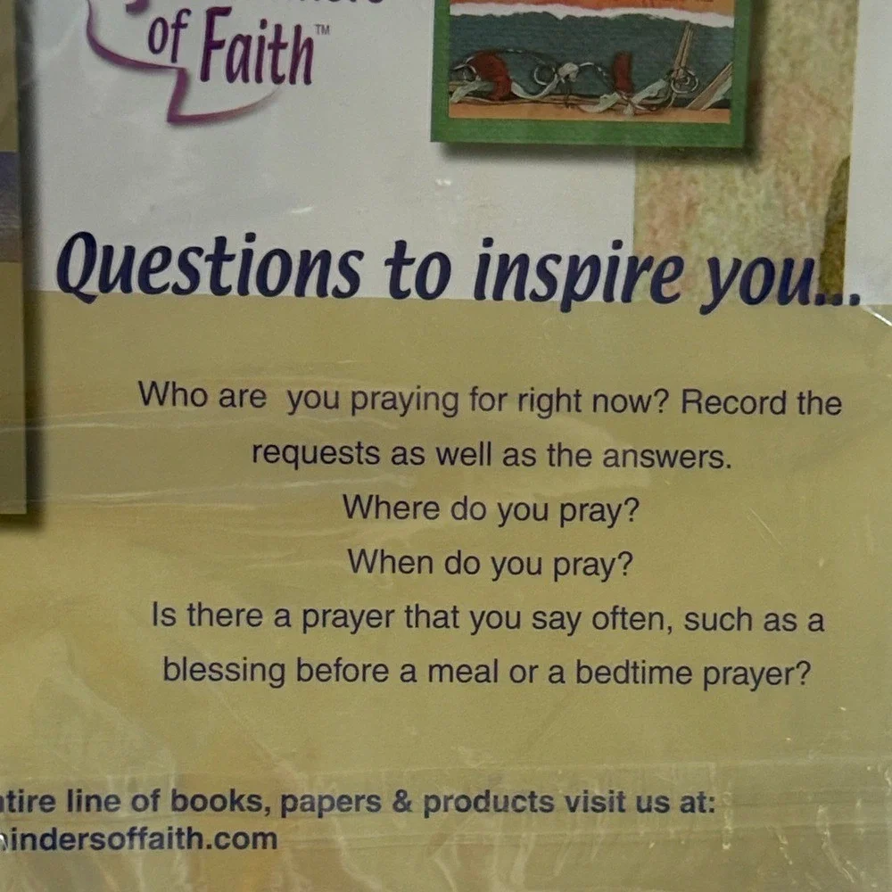 Reminders of Faith Prayer Theme Pack Scrapbook Kit Religious Scripture Paper NEW